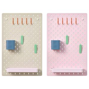 스코디스 타공판 페그보드 메모판 세트 멀티컬러 36x56cm 2p