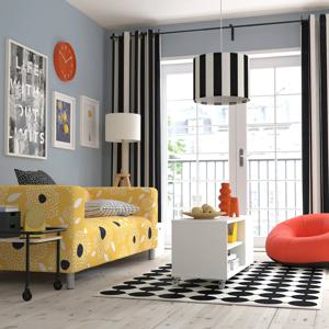 링스타 전등갓 블랙/화이트 42cm