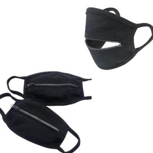 순면 스포츠 흡연 커피 빨대 마스크 오픈 지퍼락 입개방 블랙 면마스크