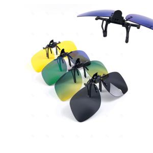 안경 위에 끼우는 선글라스 탈부착 클립형 운전 여행용 편광 클립온