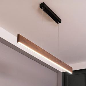 LED 우드 슬림 천연 호두나무 펜던트 20W/30W/40W 원목 일체형 식탁등 라인 일자