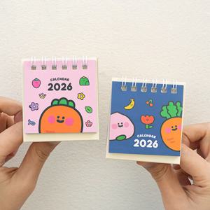2026년 미니달력 당근 신년 탁상달력 데스크 캘린더 책상 미니 메모장