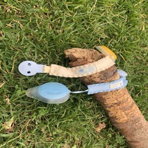 프릴 쪽쪽이 스트랩 (버터옐로우, 스카이블루)