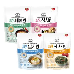 하루미 국물의신 코인육수 4종(참치/멸치/쇠고기/매콤) 80g*2개