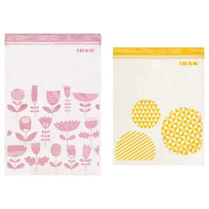 이스타드 지퍼백 2종 대형 핑크+옐로 30p