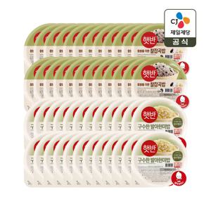 햇반 찰잡곡밥 210g x24개+발아현미밥 210g x24개