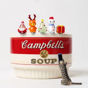 크리스마스 홀리데이 (X-mas Tiny 5) 미니 오브제 5종세트 감성 장식 소품 차량용