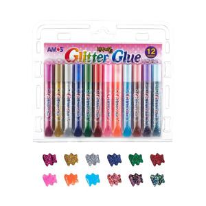 반짝이풀 크롬쉘 세트 12P 접착제 색깔풀 풀