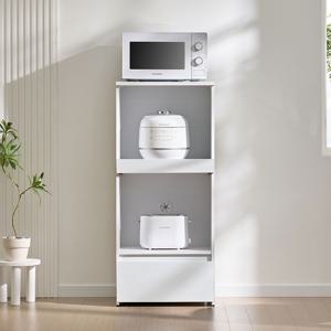 비스 원룸 인출식 틈새 미니 진열장 주방 다용도 밥솥 다이 렌지장 정수기받침 수납장