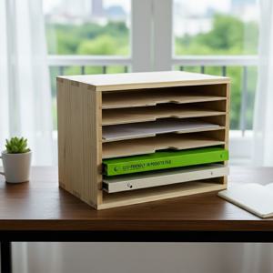 A4용지 보관함 파일 문서 서류정리대 원목