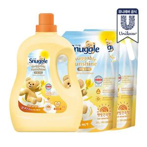 스너글 햇빛건조 섬유유연제 대용량 허거블/멜로우 (4L+2.6l 2개)