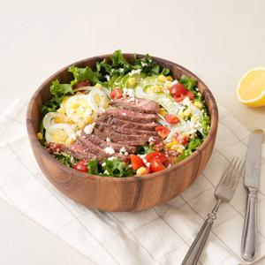 우드 샐러드볼 나무 요거트 비빔기 원형 XXL (23.5X8.8cm)