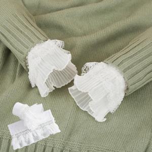 블라우스 장식 레이어드 손목 페이크 네일촬영 소품 레이스 소매