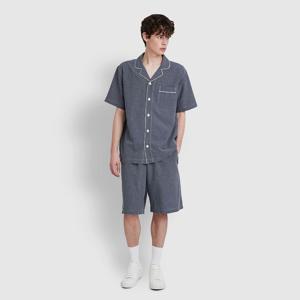 남 코튼 체크 5부 파자마 세트 (3 colors)(3 sizes)