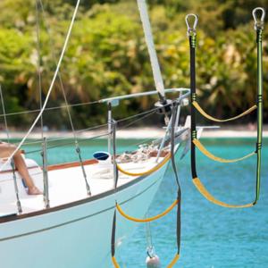 휴대용 고무보트 요트 카약 간이용 로프 밧줄 3단 사다리