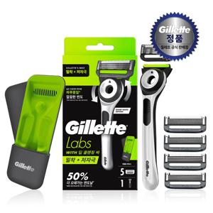 랩스 딥클렌징바 샤프화이트 핸들1 + 면도날 5입 + 트래블케이스