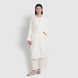 여 이중지 패턴 파자마 로브_라이트 핑크