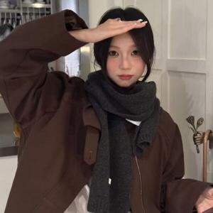 데일리 니트 목도리 머플러 도톰한 겨울 목토시 4color