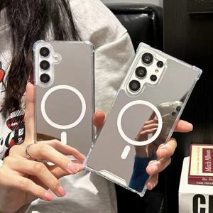 갤럭시 S25 S24 S23 22 21 울트라 플러스 엣지 FE 맥세이프 미러 케이스 13