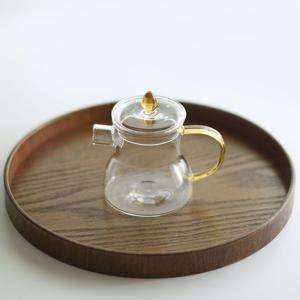 큐티덕 1인 다관 130ml 내열유리 미니 티팟 다도 입문 찻집 다구 다기