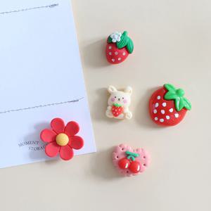 딸기가좋아 5P set 냉장고자석 마그넷 작지만 강력한 귀여운 메모홀더 현관문 자석