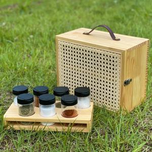 감성 캠핑 우드 캠핑양념박스 양념통