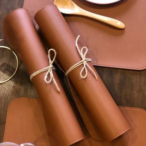 감성캠핑 가죽 롤테이블 매트