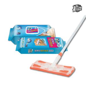 밀대 1개 + 물걸레 청소포 30매 1팩 + 정전기 청소포 60매 1팩 (표준형)