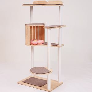 [리퍼]옵션없는 DIY 원목 캣타워 콘도형 CT02