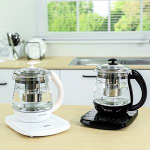 내열유리 LED 온도조절 무선 주전자형 전기티포트 1.7L 대용량 EK15