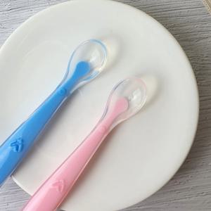 실리콘 이유식 스푼 숟가락 2P