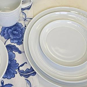 [해외] 다이닝 라인 플레이트 화이트 26cm 디너접시