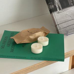 제주의 순간을 담은 티라이트 캔들 2구