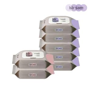 바샘 뽀글이 물걸레 청소포 세트(물걸레 청소포 5팩 + 전처리 정전기 청소포 2팩)