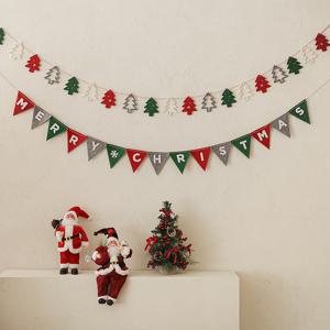 메리크리스마스 패브릭 레터링 가랜드 2type 데코 벽 장식