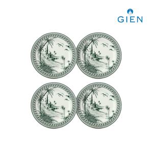 데파레이에 디저트 접시 그린 4p 세트