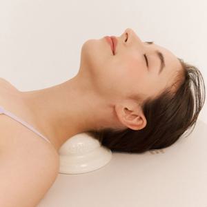 도자기 지압 온열 목 등 허리 타원 마사지 2color