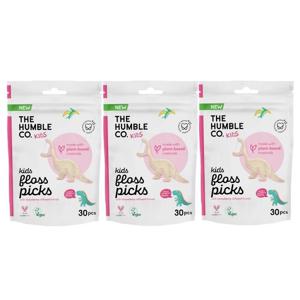 옥수수전분 키즈 치실 딸기향 3팩