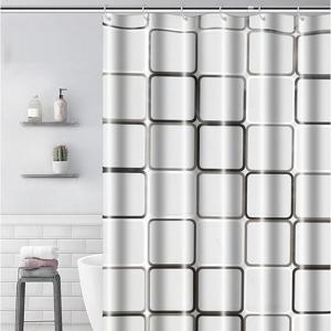 그래픽 샤워 커튼 봉 고리세트