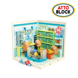 호환블럭 미니어처 타운 카피바라 해수어상점 (FK023)