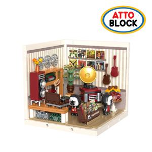 호환블럭 미니어처 타운 고릴라 레코드상점 (FK007)