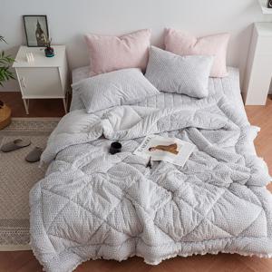 눈꽃 양면 극세사 포근한 겨울 호텔식 차렵이불세트 SS/Q 2color