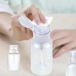 매니큐어 펌프형 간편한 펌핑 디스펜서 아세톤 리무버 공병 용기