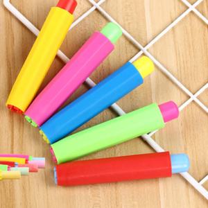 알록달록 분필 홀더 케이스 펌핑 푸쉬형 초크꽂이 색상랜덤