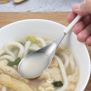 카라 실버 우동스푼