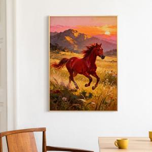 복들어오는 2026 인테리어 붉은 말 그림 액자 - 11.붉은 말 F