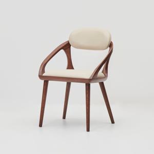 핸즈 에쉬 월넛 레스토랑 슬라이드 팔걸이의자