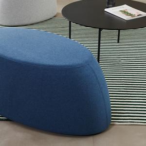 오벌 패브릭 라운지 다용도 2인스툴1150 H430