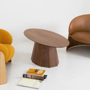 펠레 앵글 타원형 거실 소파테이블1200 H450