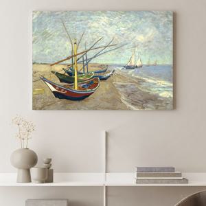 빈센트 반고흐 인테리어 그림 액자 포스터 명화 Fishing boats 1888